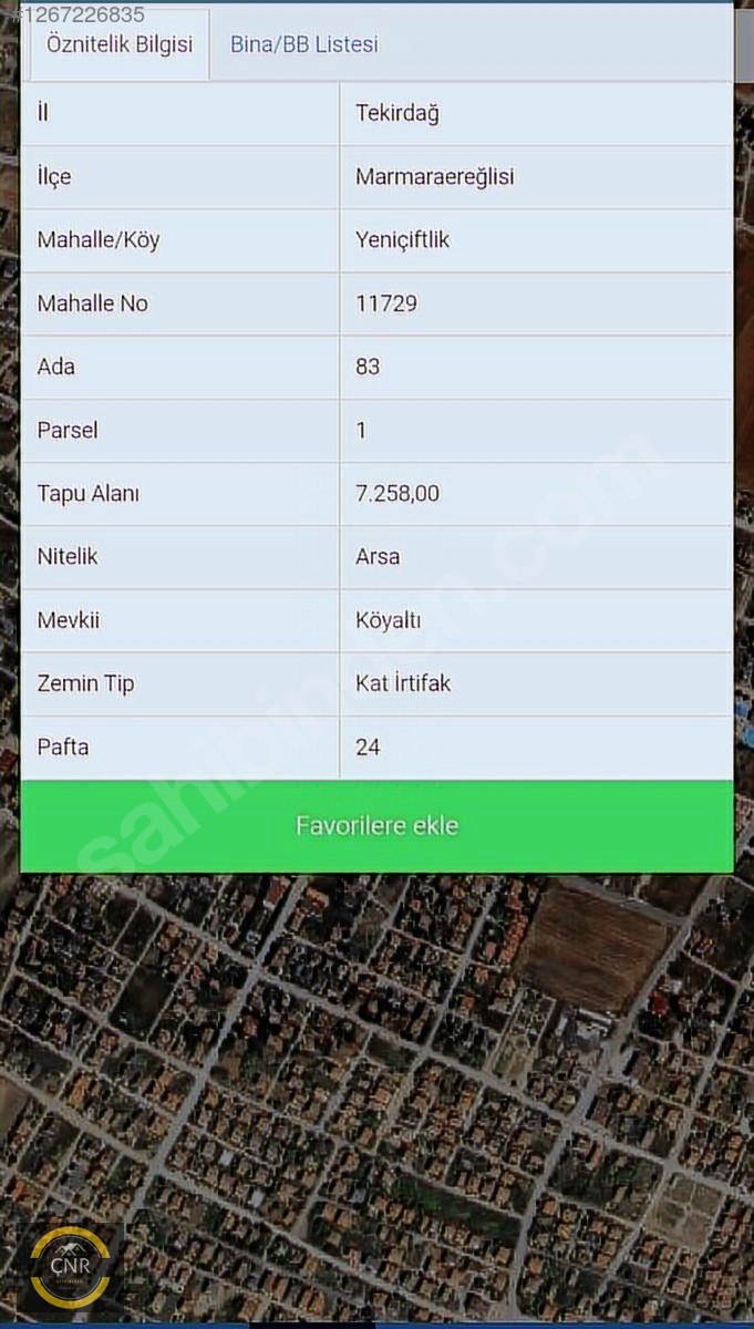 TEKİRDAĞ MARMARA EREĞLİSİ 133 M² İMARLI İFRAZLI ARSA - TEKİRDAĞ MARMARAEREĞLİSİ fotoğraf 8